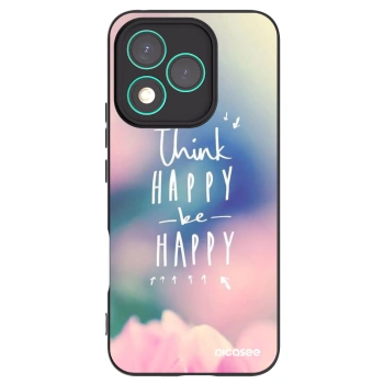 Picasee Μαύρη θήκη σιλικόνης για Honor 400 Lite 5G - Think happy be happy