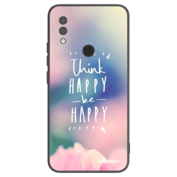 Picasee Μαύρη θήκη σιλικόνης για Xiaomi Redmi 7 - Think happy be happy