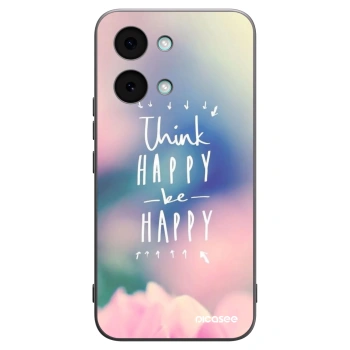 Picasee Μαύρη θήκη σιλικόνης για Xiaomi Poco X8 Pro Max - Think happy be happy