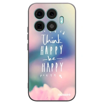 Picasee Μαύρη θήκη σιλικόνης για Xiaomi 17T - Think happy be happy