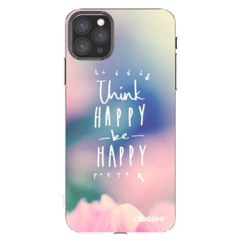 Picasee διαφανής θήκη σιλικόνης Apple iPhone 11 Pro Max - Think happy be happy