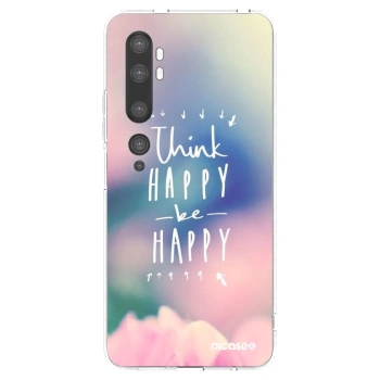 Picasee διαφανής θήκη σιλικόνης Xiaomi Mi Note 10 (Pro) - Think happy be happy