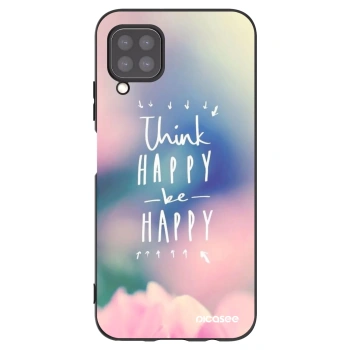 Picasee Μαύρη θήκη σιλικόνης για Huawei P40 Lite - Think happy be happy