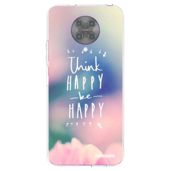 Picasee διαφανής θήκη σιλικόνης Xiaomi Poco F2 Pro - Think happy be happy