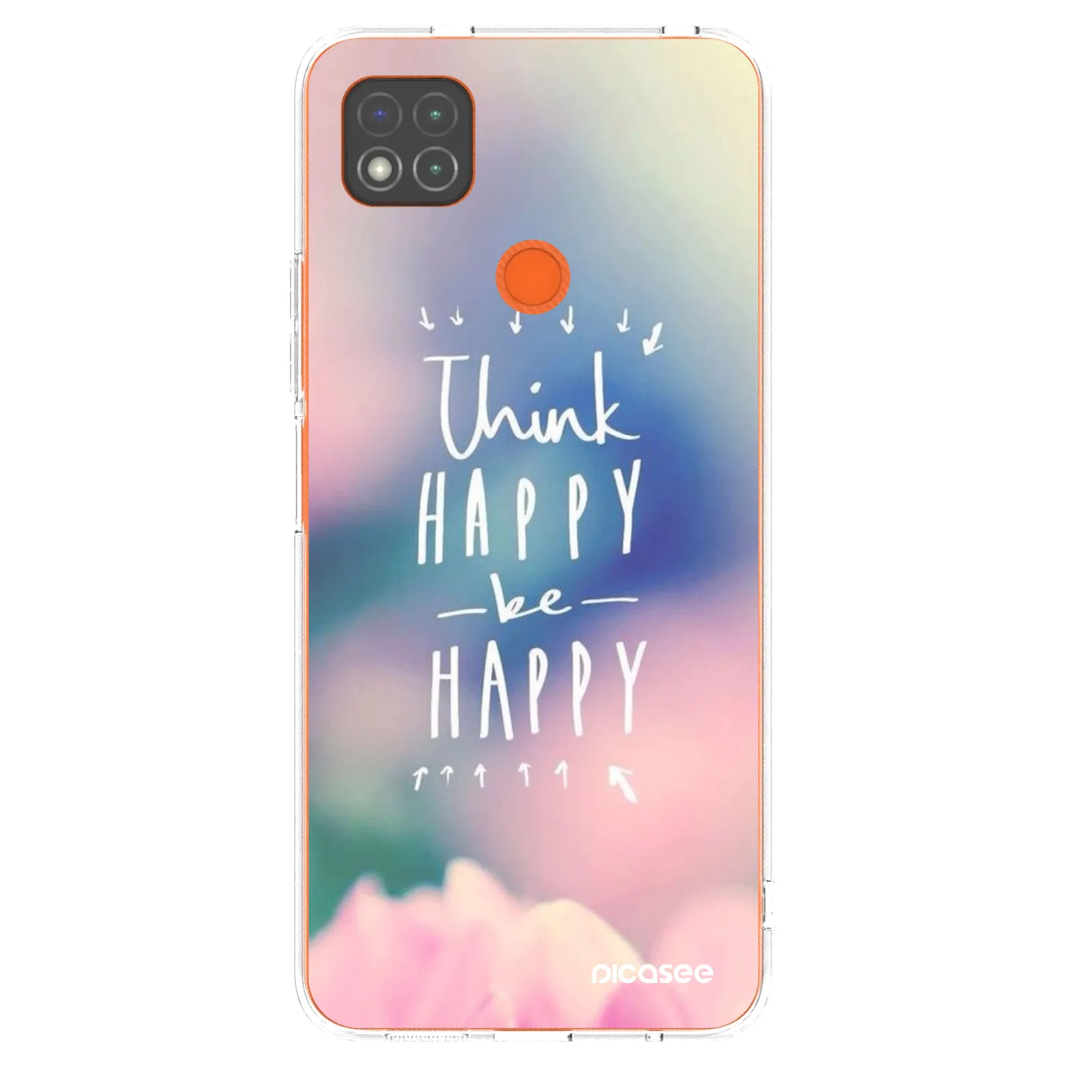 Picasee διαφανής θήκη σιλικόνης Xiaomi Redmi 9C - Think happy be happy