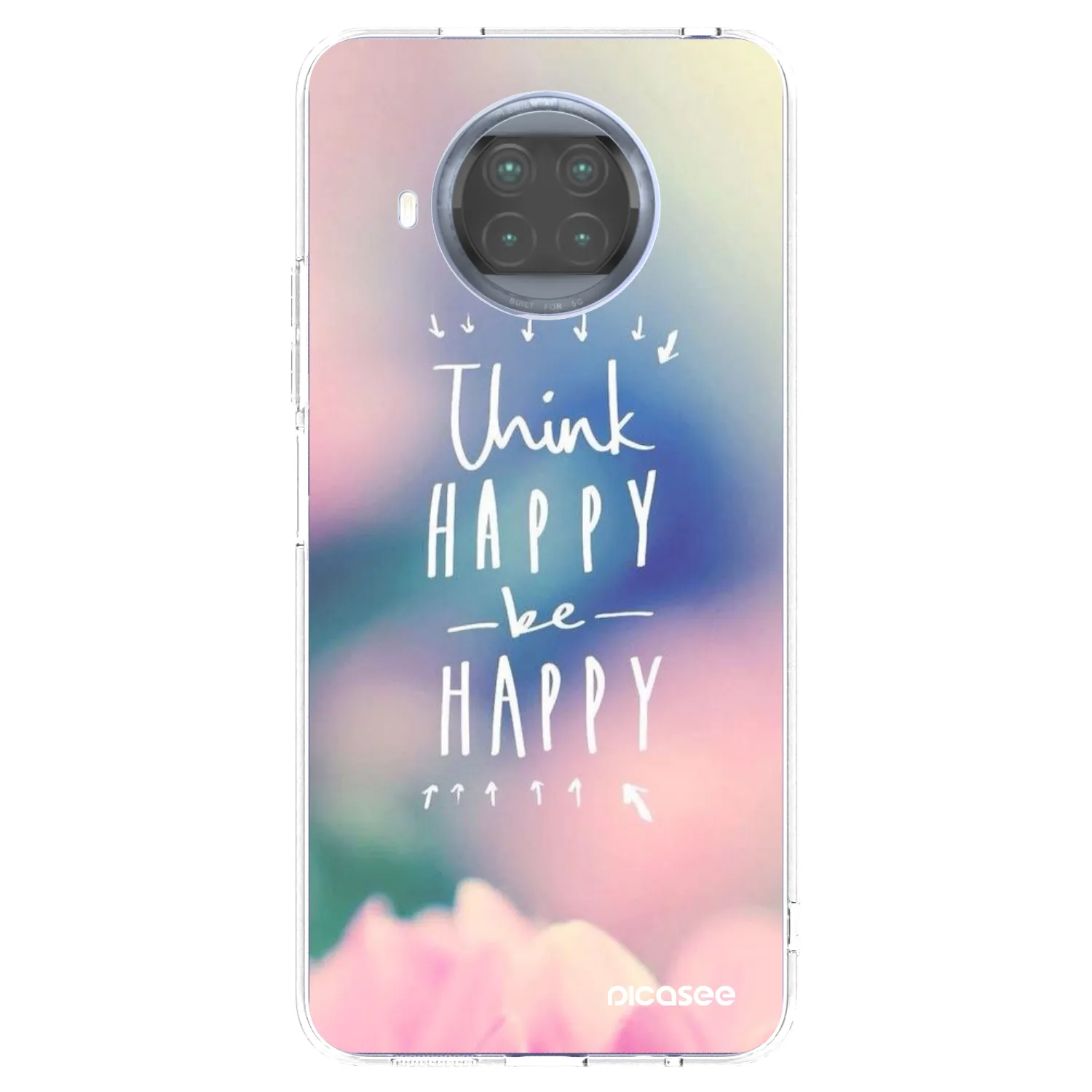 Picasee διαφανής θήκη σιλικόνης Xiaomi Mi 10T Lite - Think happy be happy