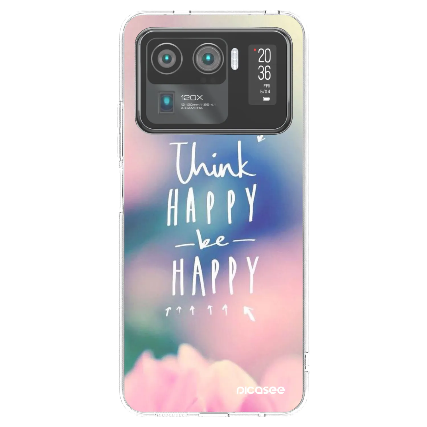 Picasee διαφανής θήκη σιλικόνης Xiaomi Mi 11 Ultra - Think happy be happy