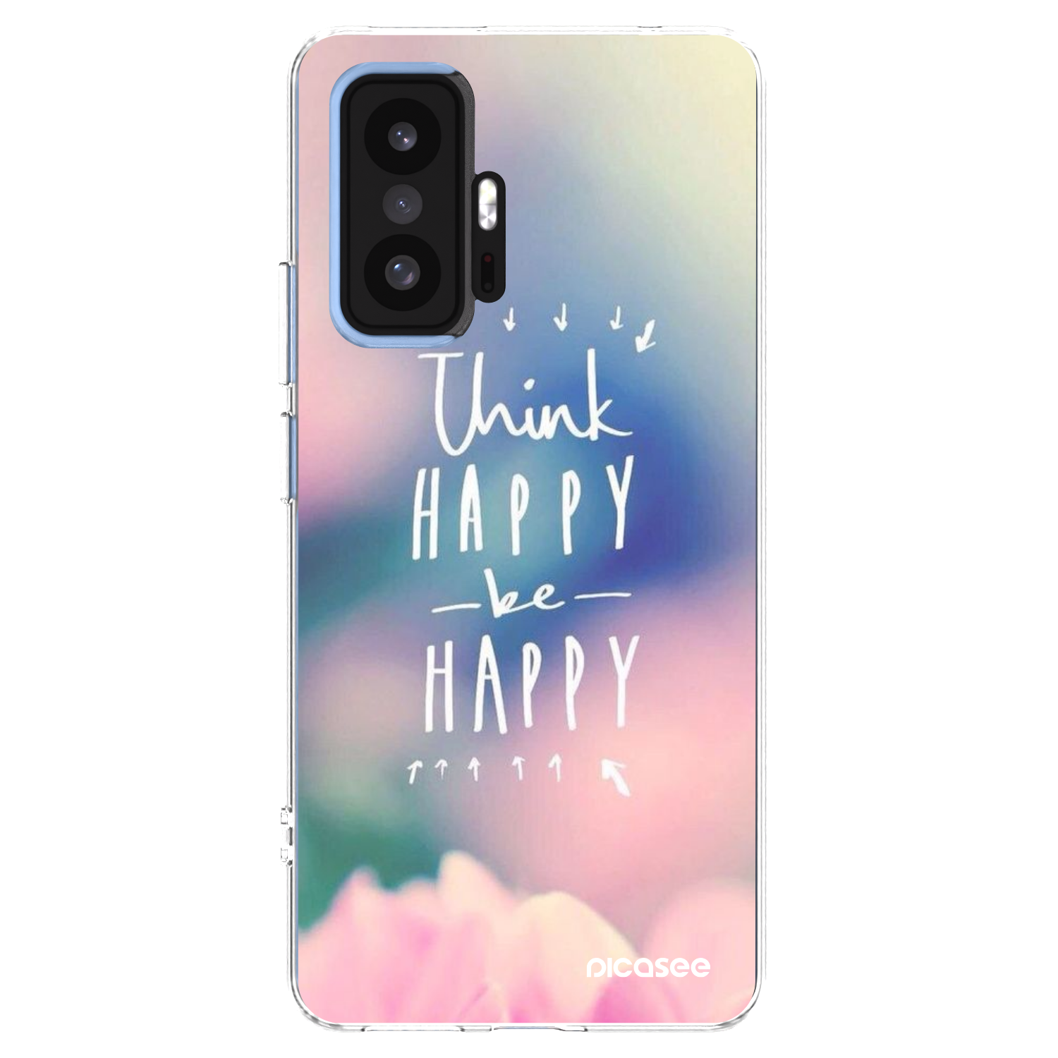 Picasee διαφανής θήκη σιλικόνης Xiaomi 11T Pro - Think happy be happy