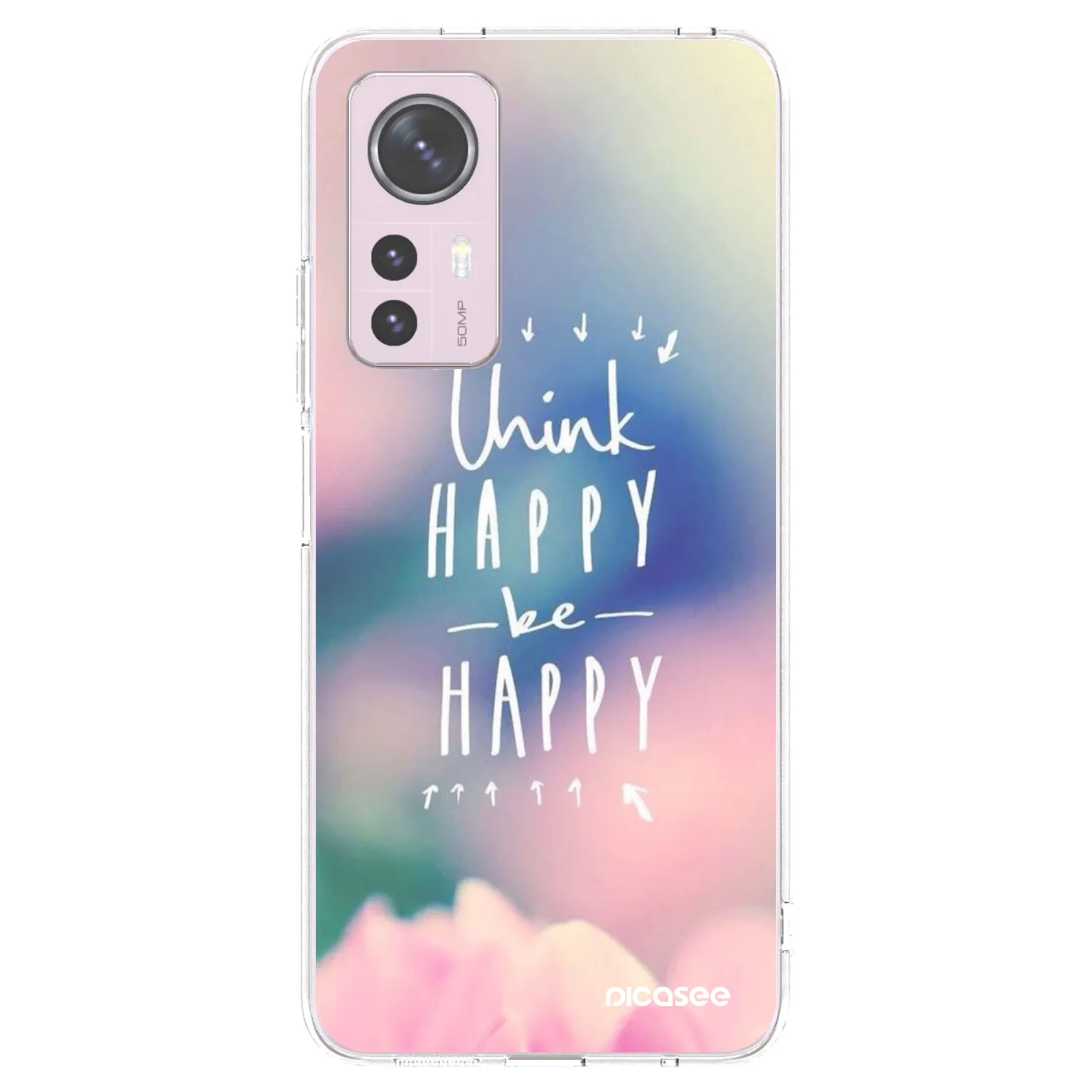 Picasee διαφανής θήκη σιλικόνης Xiaomi 12 - Think happy be happy