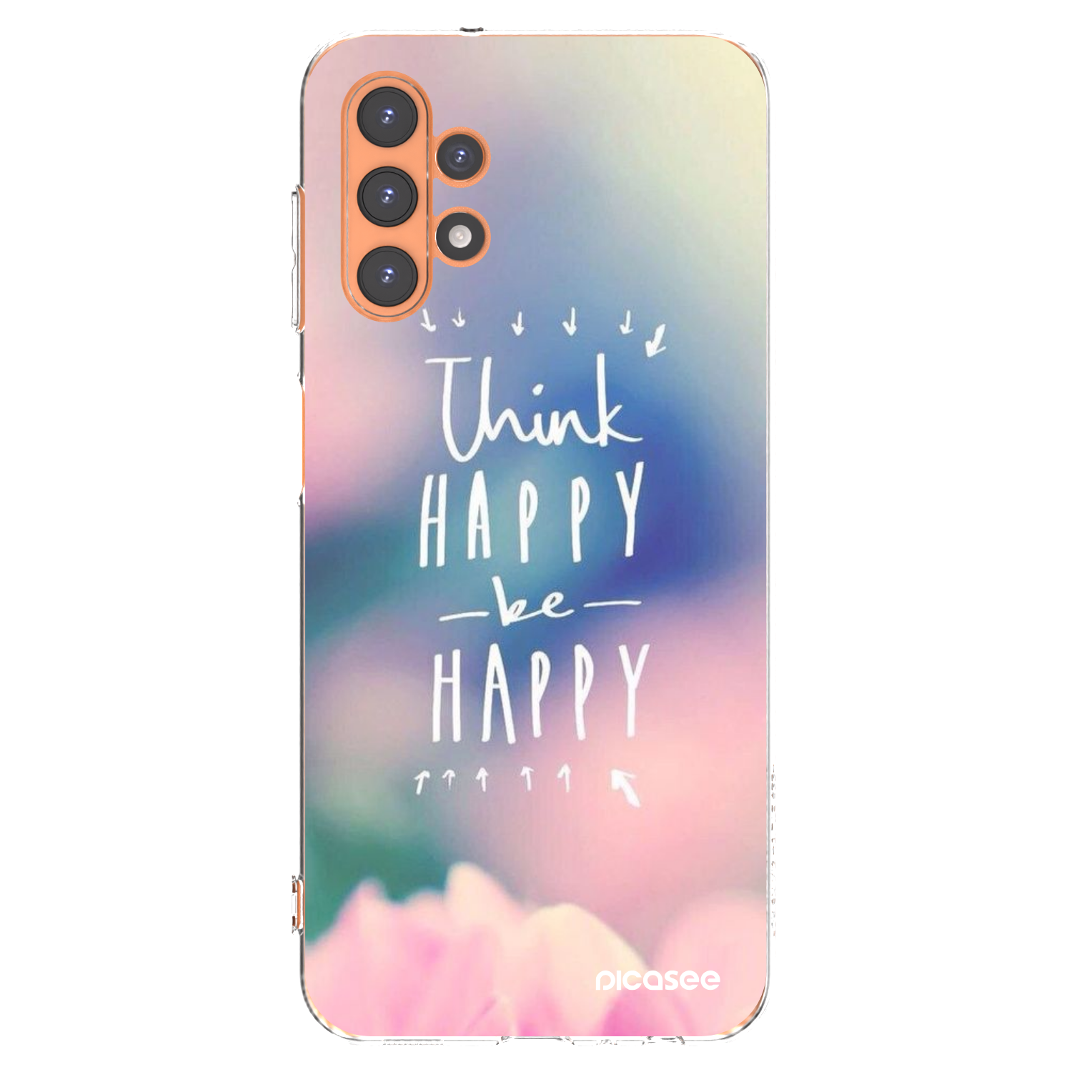 Picasee διαφανής θήκη σιλικόνης Samsung Galaxy A13 4G A135 - Think happy be happy