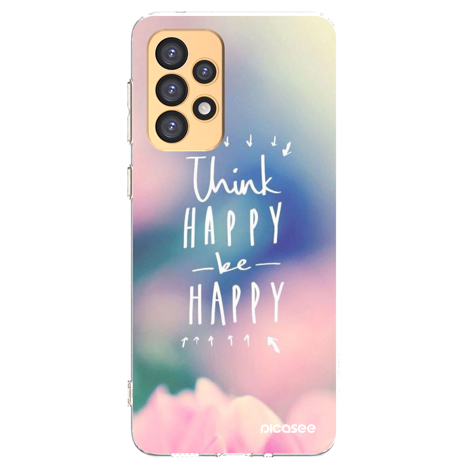 Picasee διαφανής θήκη σιλικόνης Samsung Galaxy A33 5G A336 - Think happy be happy