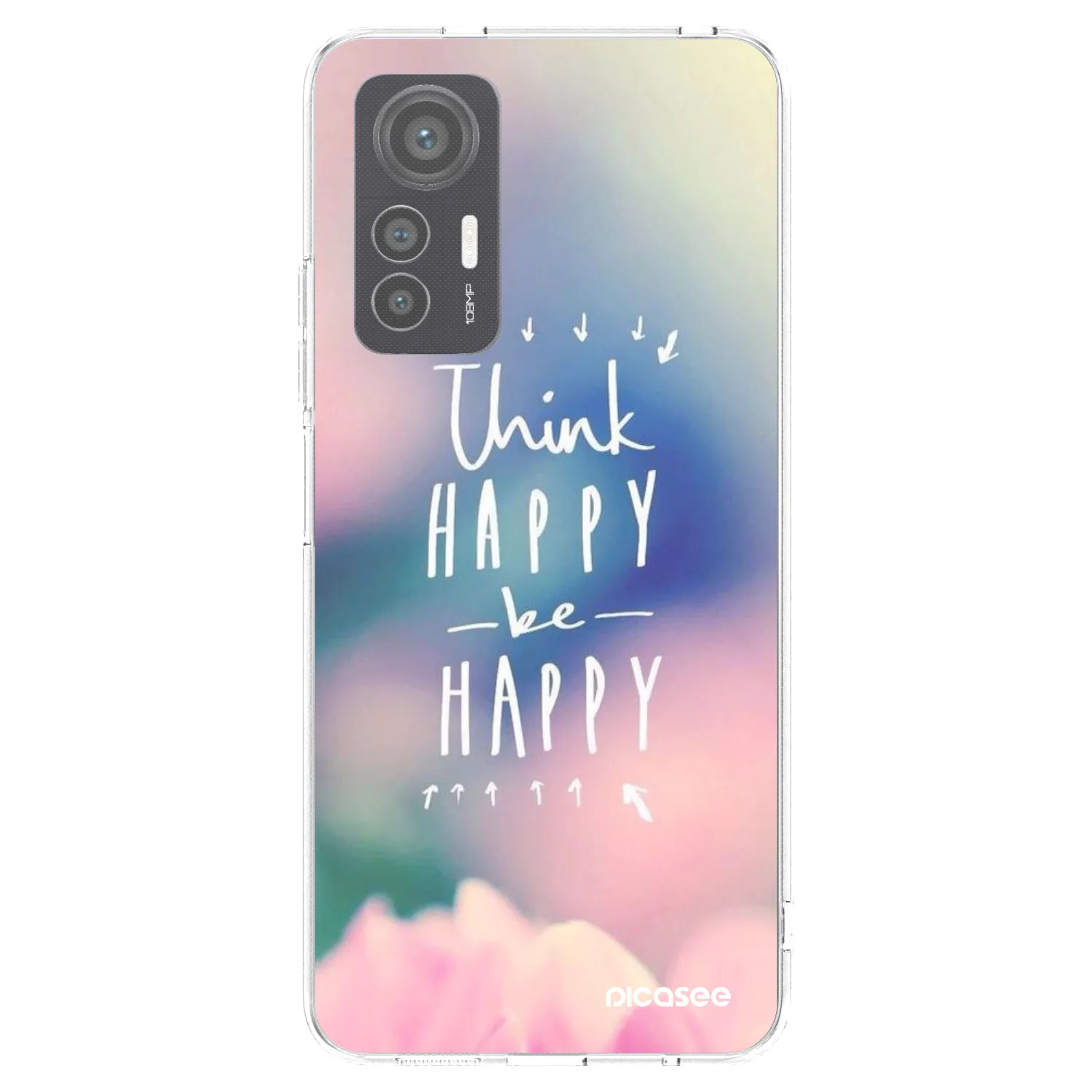 Picasee διαφανής θήκη σιλικόνης Xiaomi 12 Lite - Think happy be happy