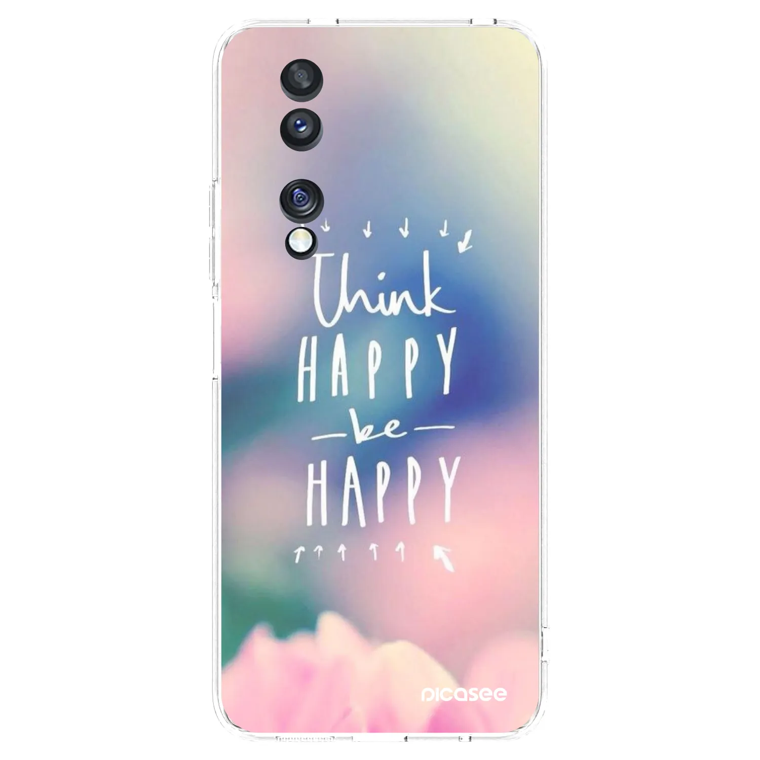 Picasee διαφανής θήκη σιλικόνης Honor 70 - Think happy be happy