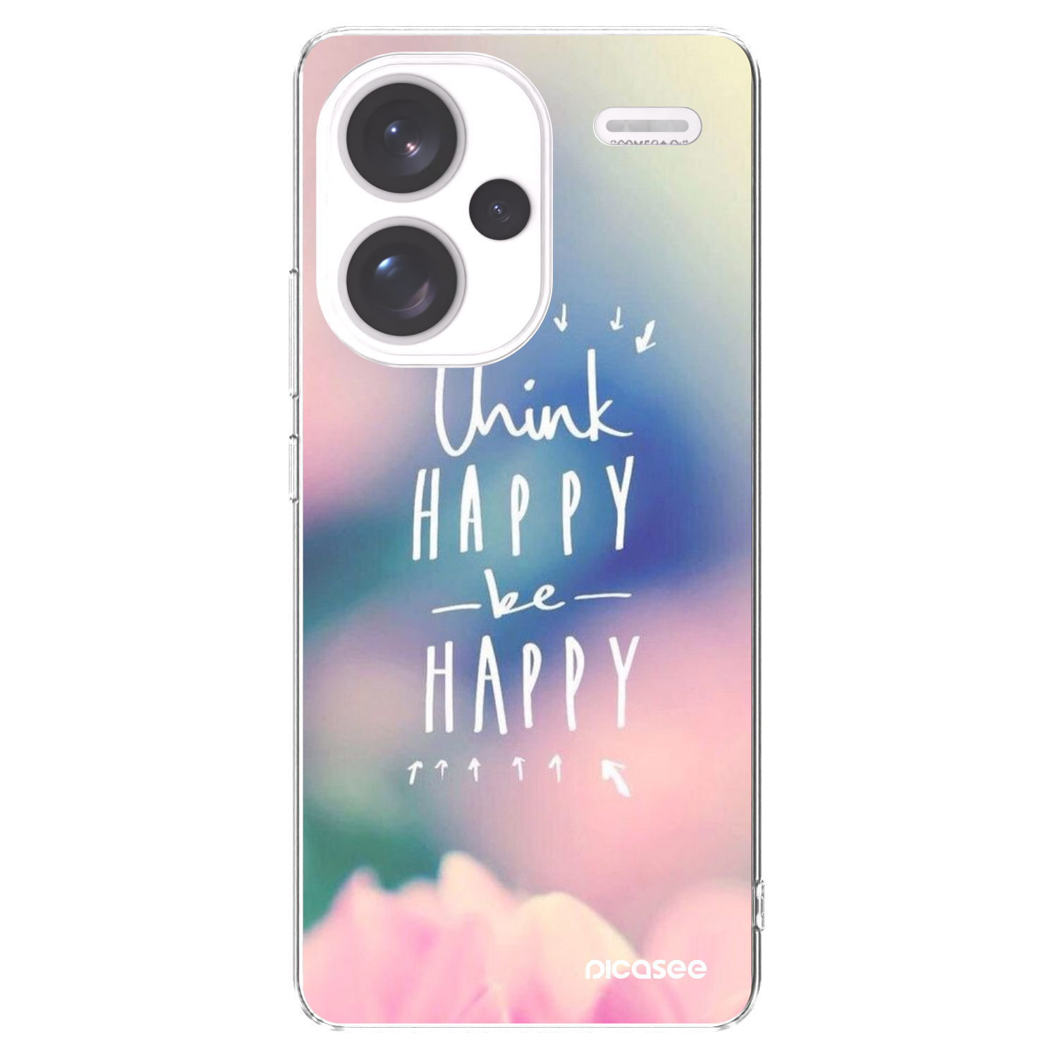 Picasee διαφανής θήκη σιλικόνης Xiaomi Redmi Note 13 Pro+ 5G - Think happy be happy