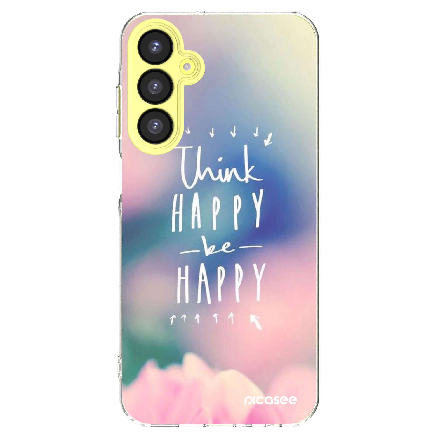 Picasee διαφανής θήκη σιλικόνης Samsung Galaxy A25 A256B 5G - Think happy be happy