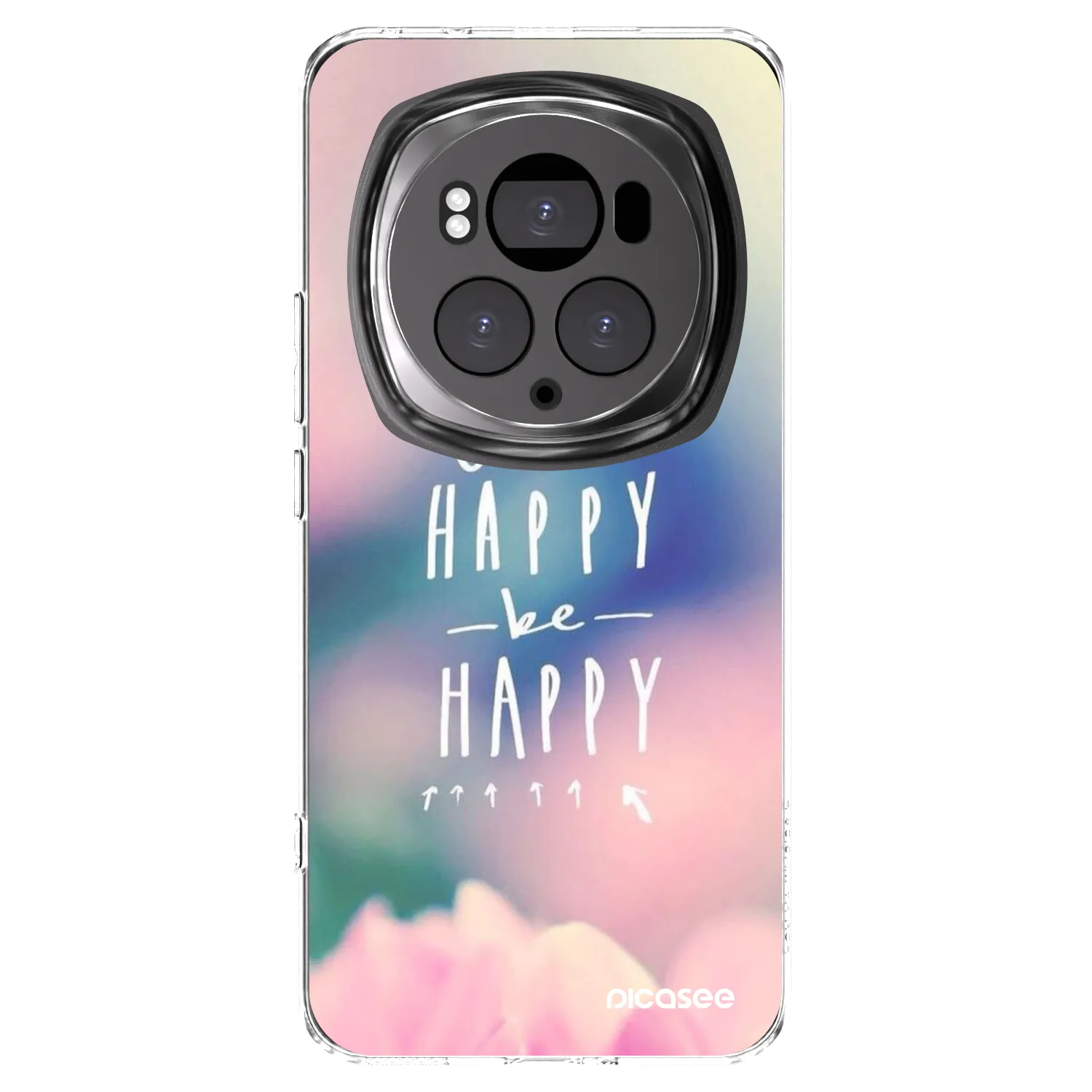 Picasee διαφανής θήκη σιλικόνης Honor Magic6 Pro - Think happy be happy