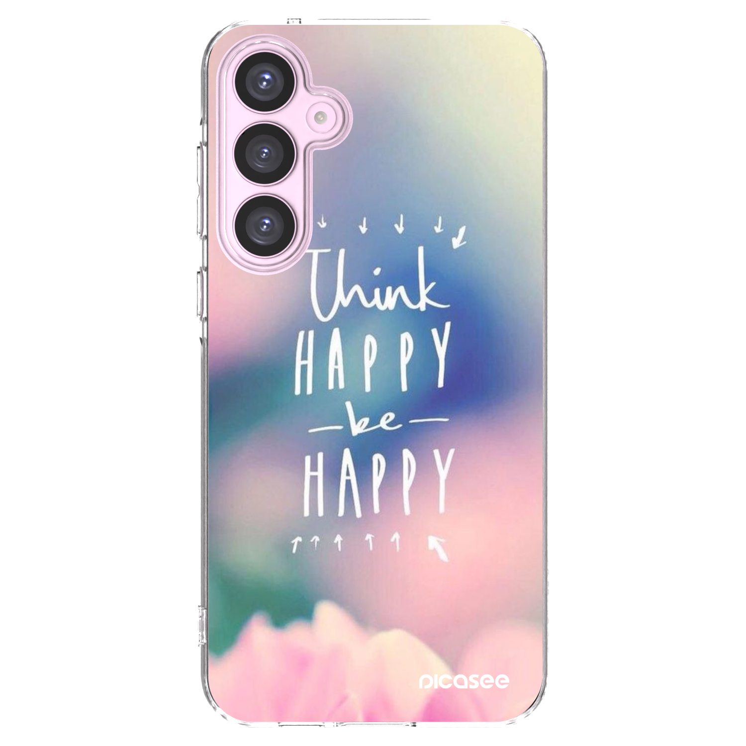 Picasee διαφανής θήκη σιλικόνης Samsung Galaxy A55 5G A556B - Think happy be happy