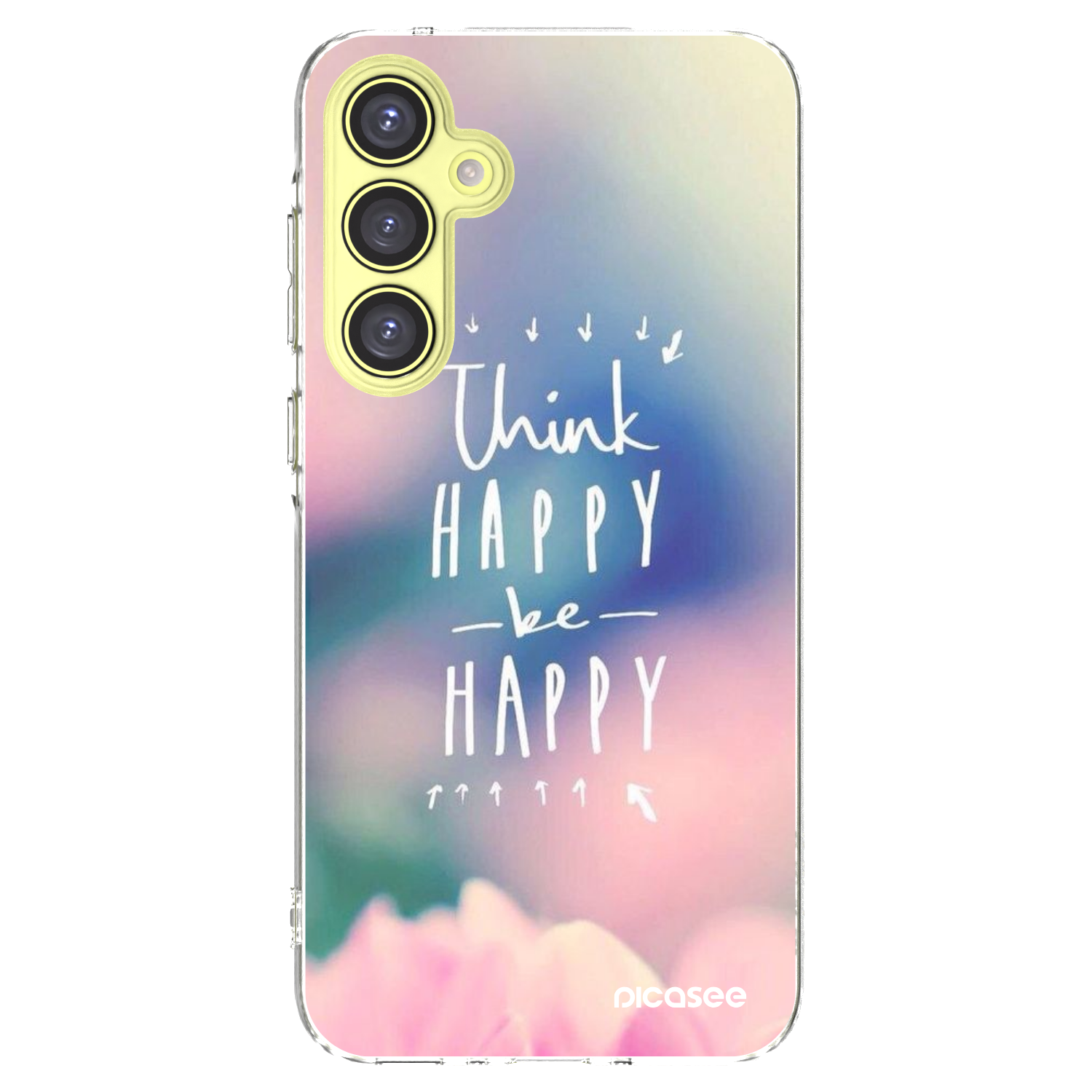 Picasee διαφανής θήκη σιλικόνης Samsung Galaxy A35 5G A356B - Think happy be happy