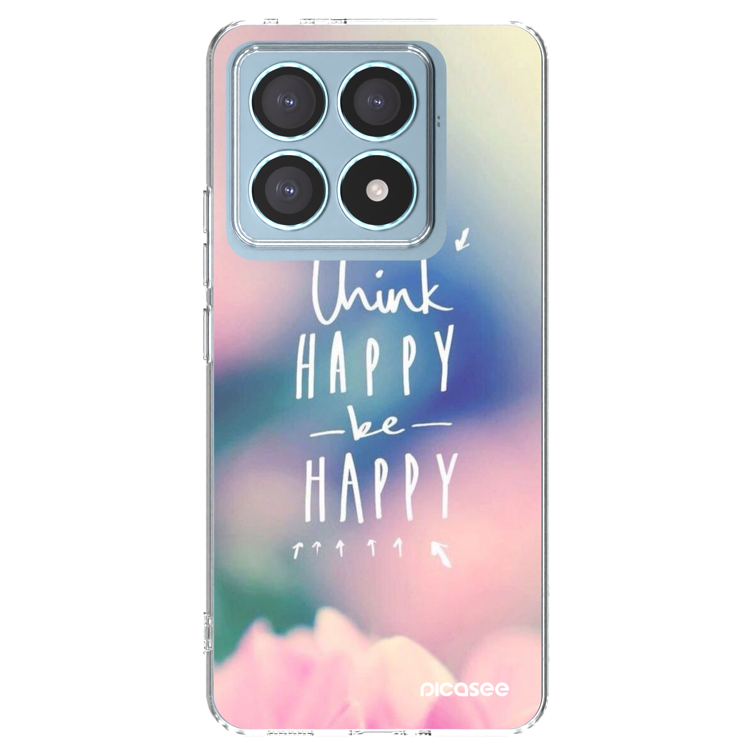 Picasee διαφανής θήκη σιλικόνης Xiaomi 14T Pro - Think happy be happy