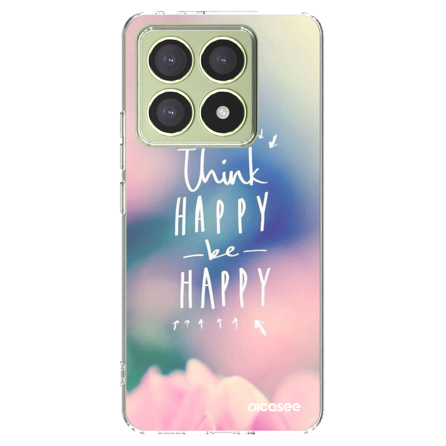 Picasee διαφανής θήκη σιλικόνης Xiaomi 14T - Think happy be happy