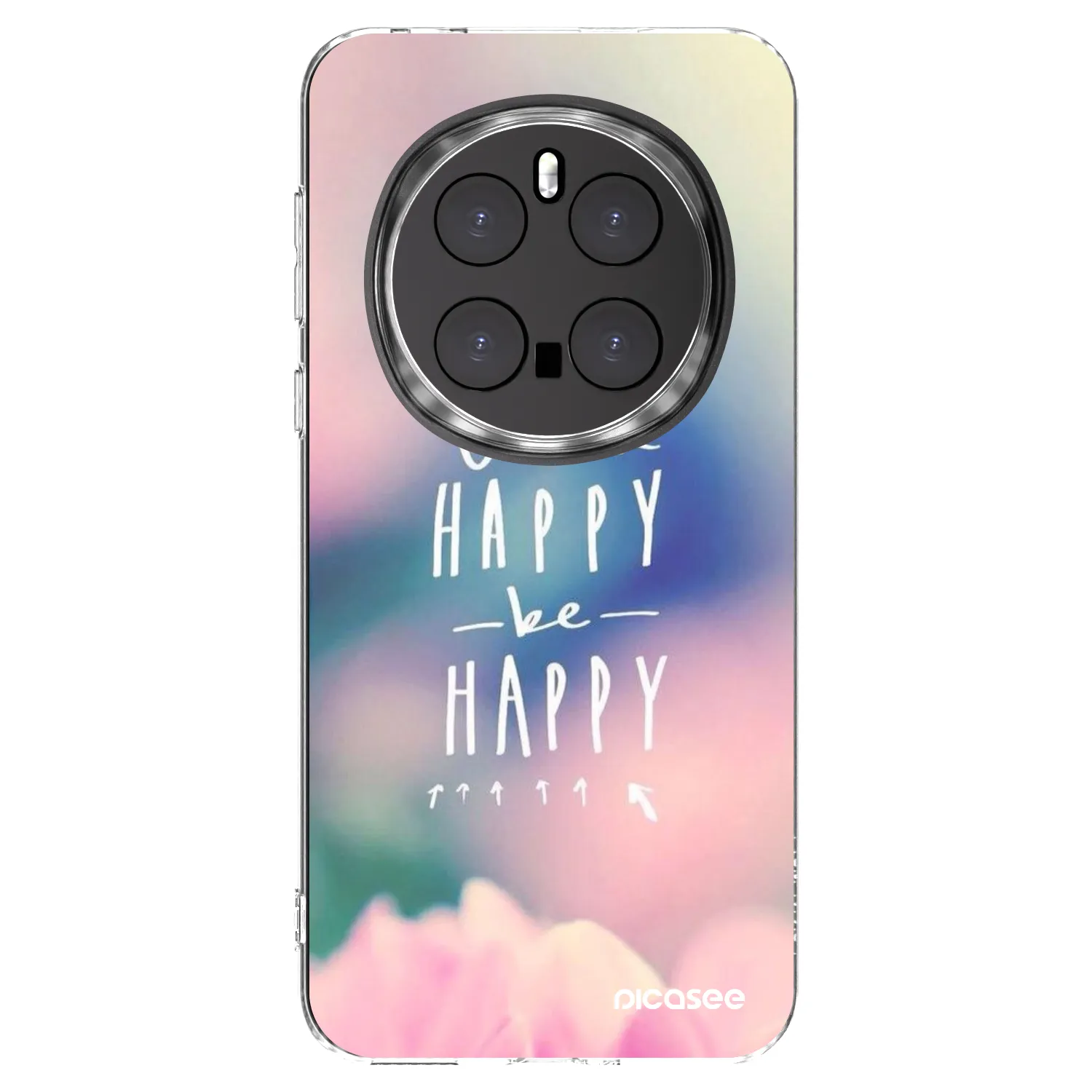 Picasee διαφανής θήκη σιλικόνης Honor Magic7 Pro 5G - Think happy be happy