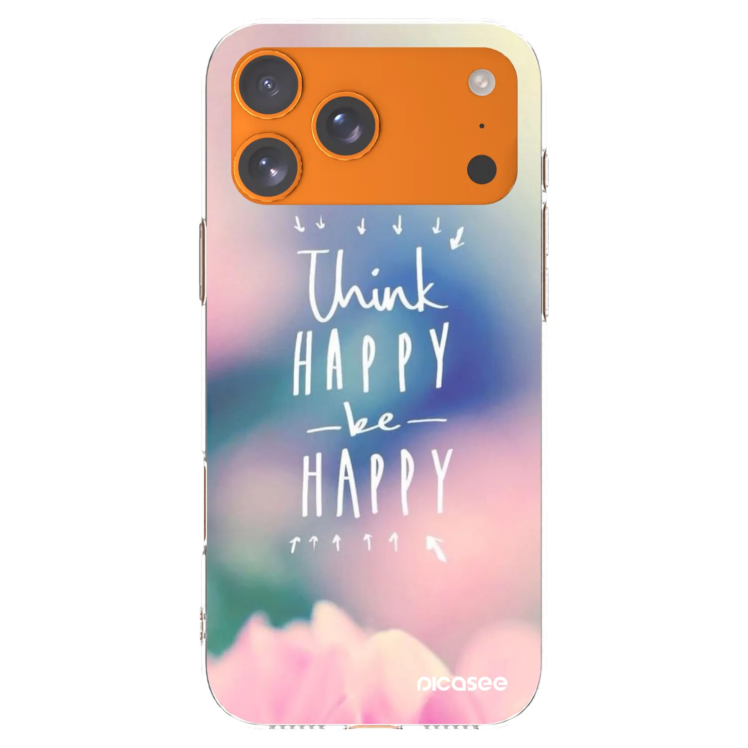 Picasee διαφανής θήκη σιλικόνης Apple iPhone 17 Pro Max - Think happy be happy