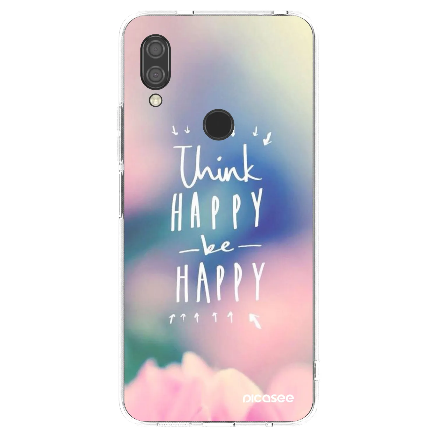 Picasee διαφανής θήκη σιλικόνης Xiaomi Redmi 7 - Think happy be happy