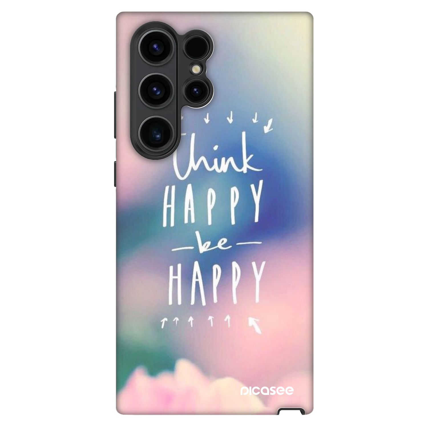 Picasee Fashion Case για Samsung Galaxy S22 Ultra 5G - Think happy be happy