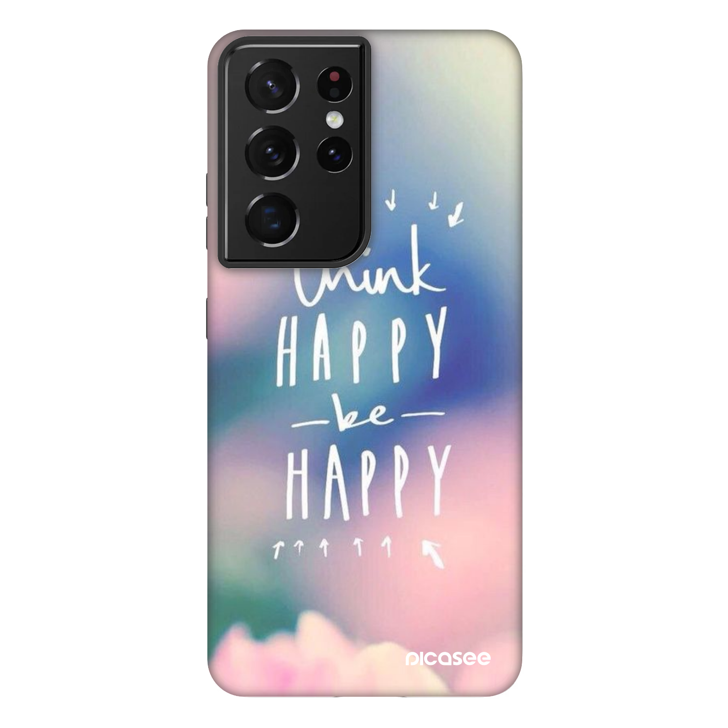 Picasee Fashion Case για Samsung Galaxy S21 Ultra 5G G998B - Think happy be happy