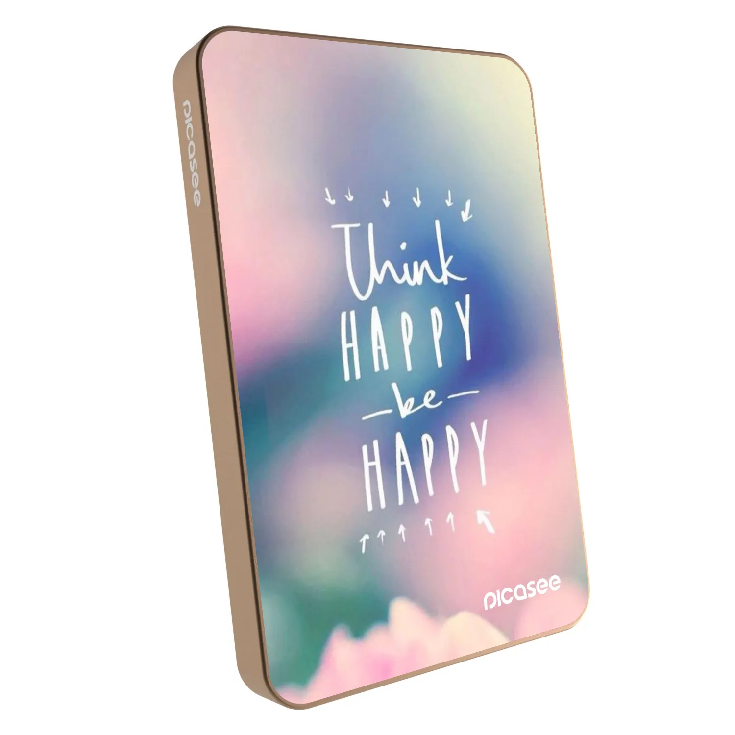 Picasee Powerbank με MagSafe 5 000 mAh Χρυσαφένιος - Think happy be happy