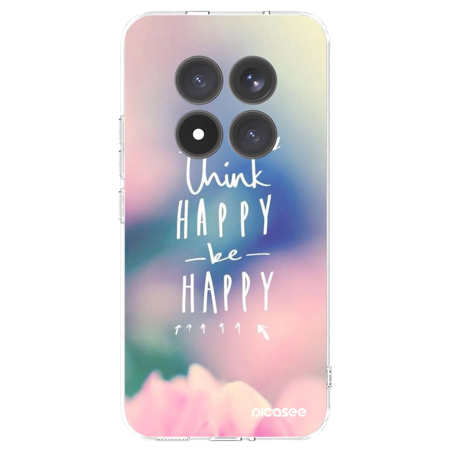Picasee διαφανής θήκη σιλικόνης Xiaomi Redmi Note 15 Pro+ - Think happy be happy