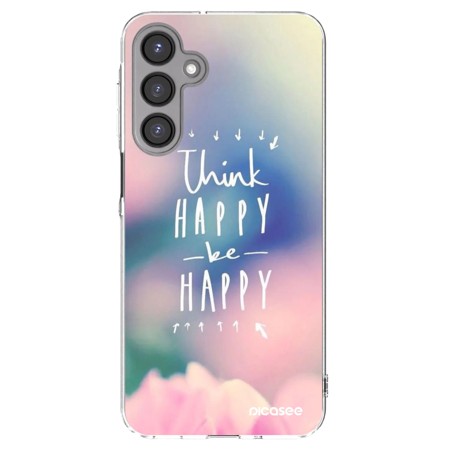 Picasee διαφανής θήκη σιλικόνης Samsung Galaxy A16 4G - Think happy be happy