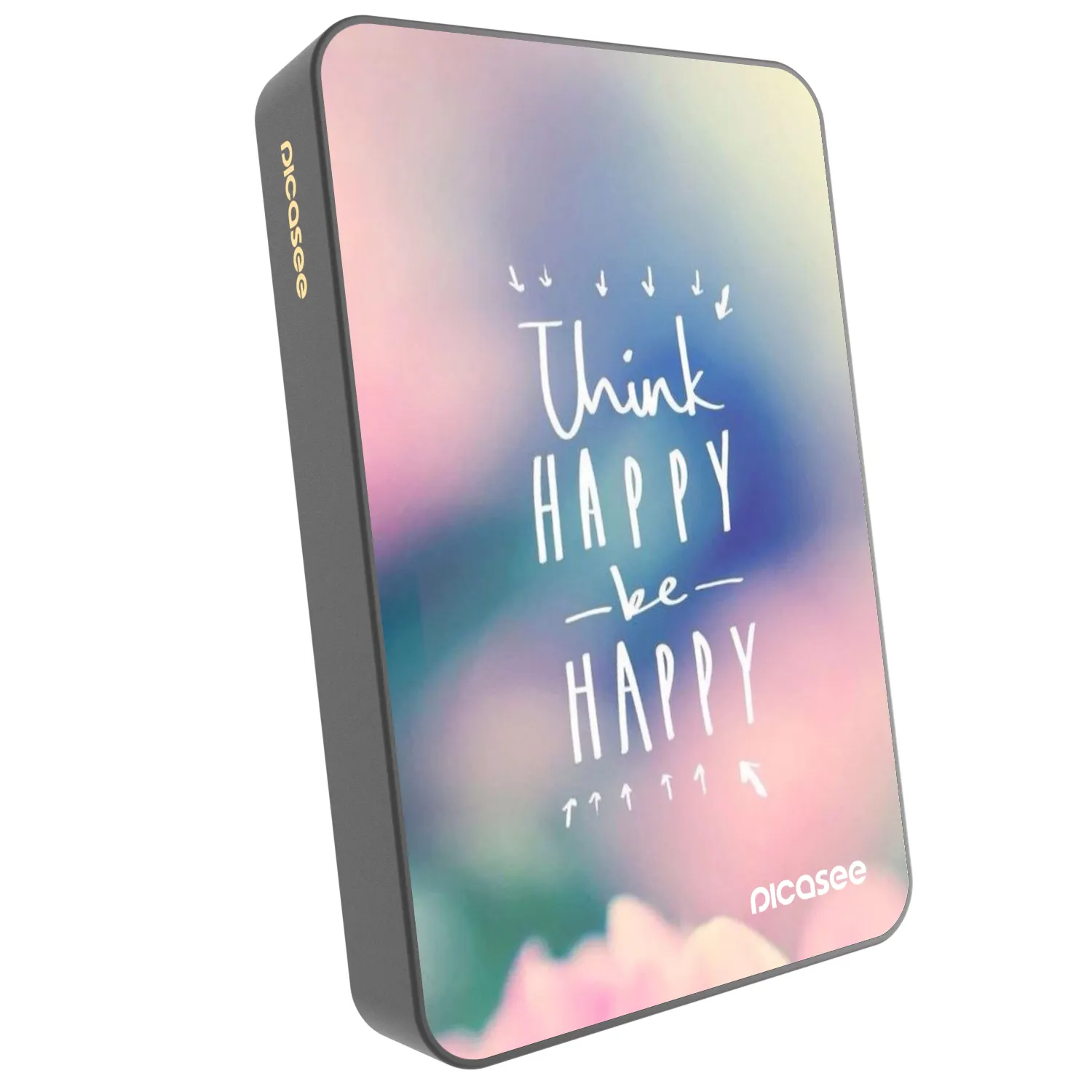 Picasee Powerbank με MagSafe 10 000 mAh Γκρί - Think happy be happy