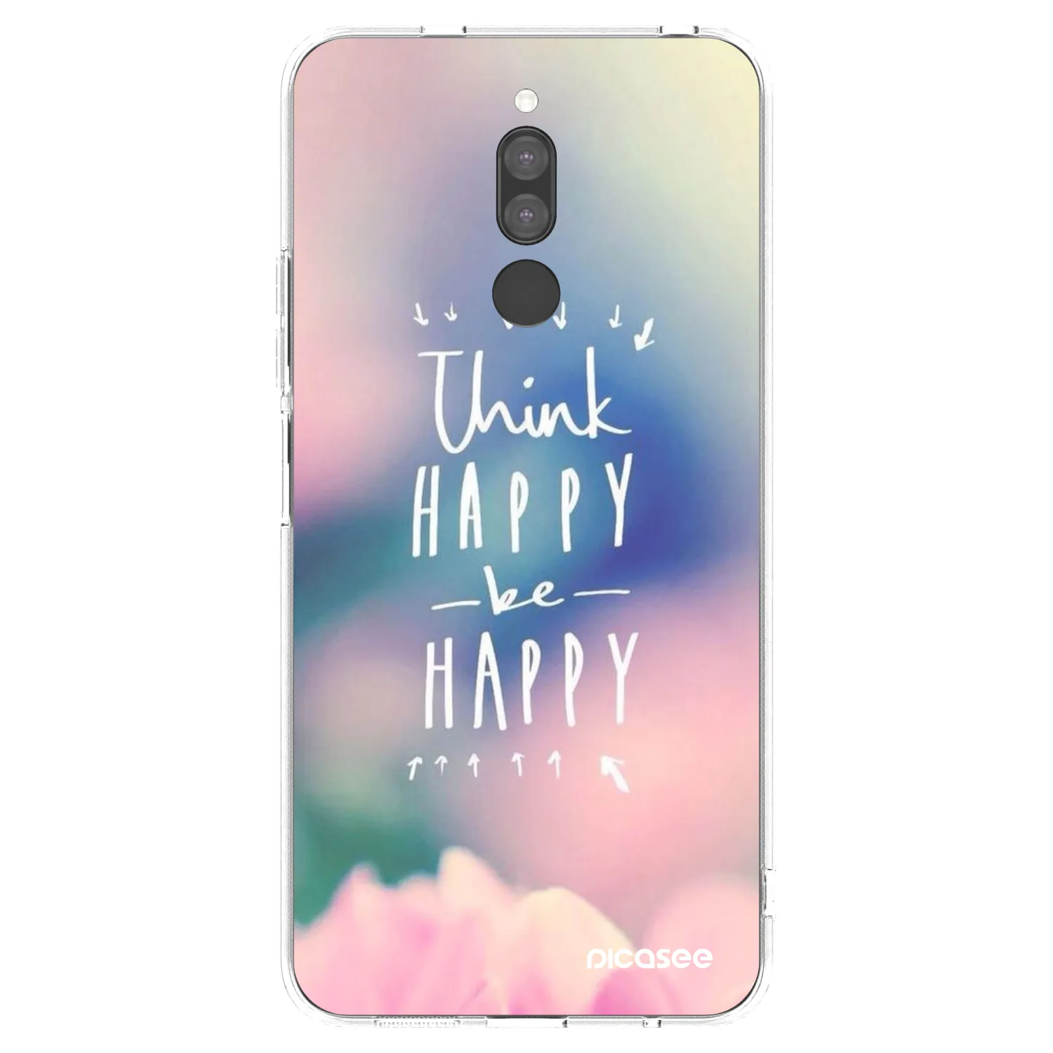 Picasee διαφανής θήκη σιλικόνης Xiaomi Redmi 8 - Think happy be happy