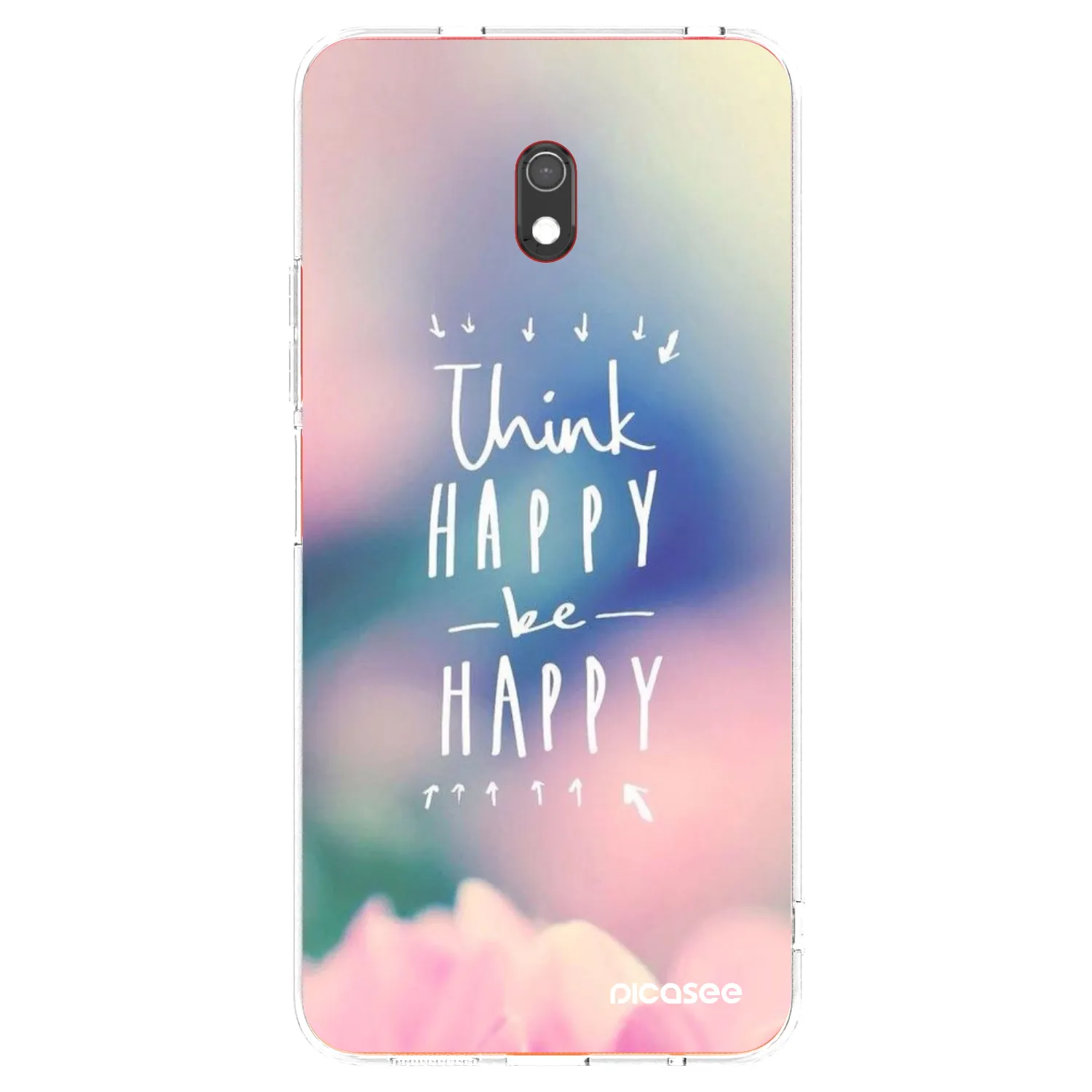 Picasee διαφανής θήκη σιλικόνης Xiaomi Redmi 8A - Think happy be happy