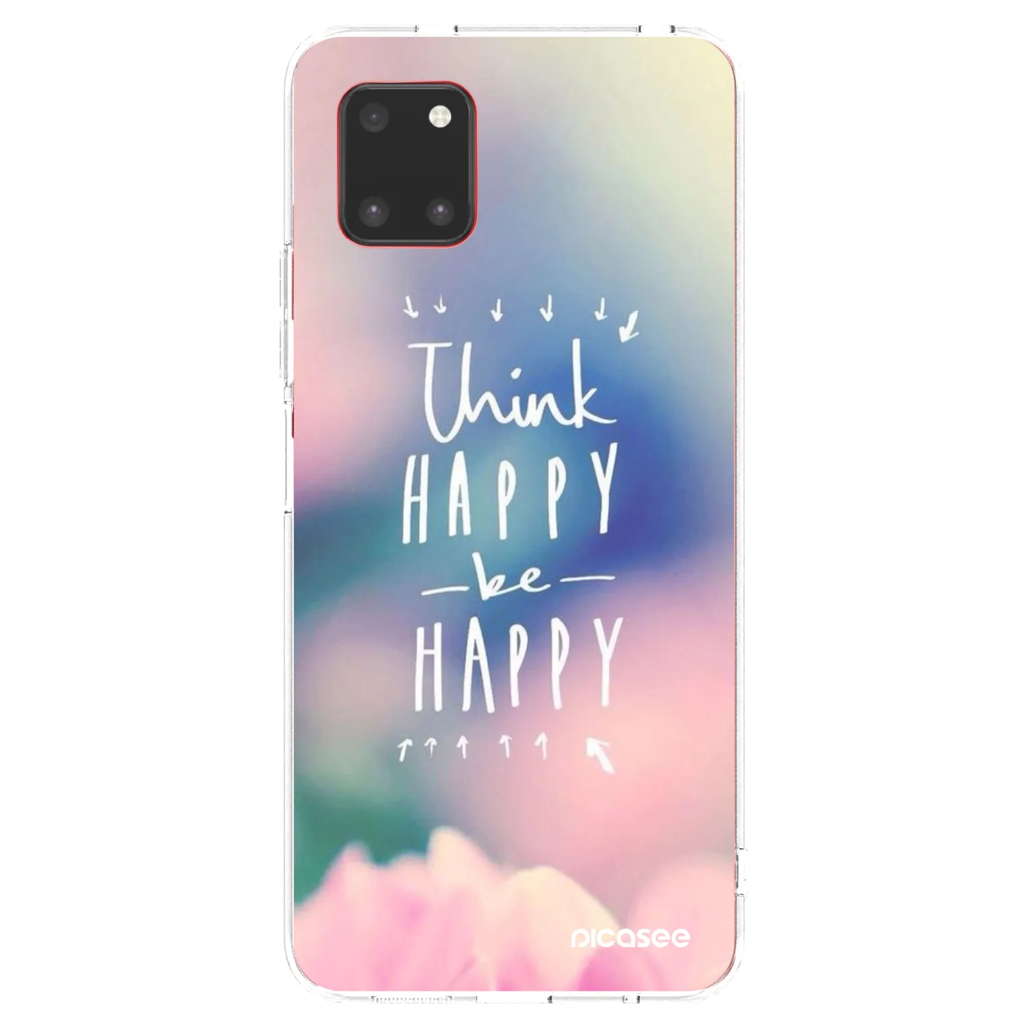 Picasee διαφανής θήκη σιλικόνης Samsung Galaxy Note 10 Lite N770F - Think happy be happy