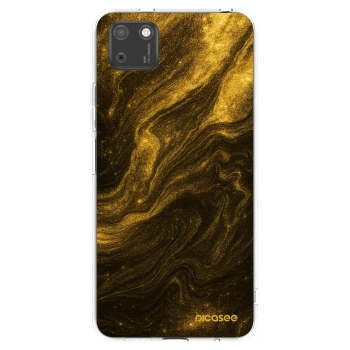Picasee διαφανής θήκη σιλικόνης Huawei Y5P - Black
