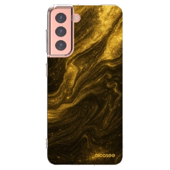 Picasee διαφανής θήκη σιλικόνης Samsung Galaxy S21 5G G991B - Black