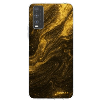 Picasee διαφανής θήκη σιλικόνης Vivo Y20s - Black