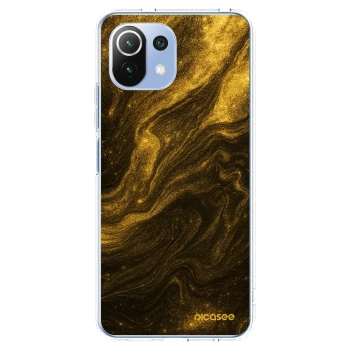 Picasee διαφανής θήκη σιλικόνης Xiaomi 11 Lite 5G NE - Black