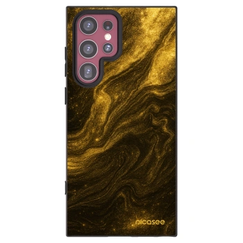 Picasee Μαύρη θήκη σιλικόνης για Samsung Galaxy S22 Ultra 5G - Black