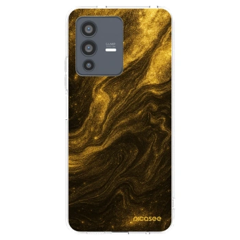 Picasee διαφανής θήκη σιλικόνης Vivo V23 5G - Black