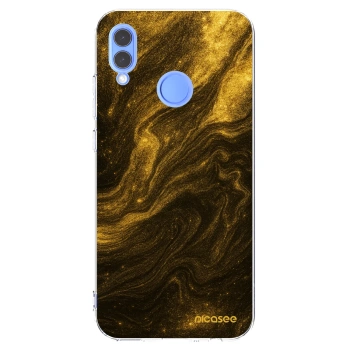 Picasee διαφανής θήκη σιλικόνης Huawei P Smart 2019 - Black