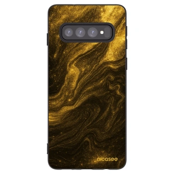 Picasee Μαύρη θήκη σιλικόνης για Samsung Galaxy S10 G973 - Black