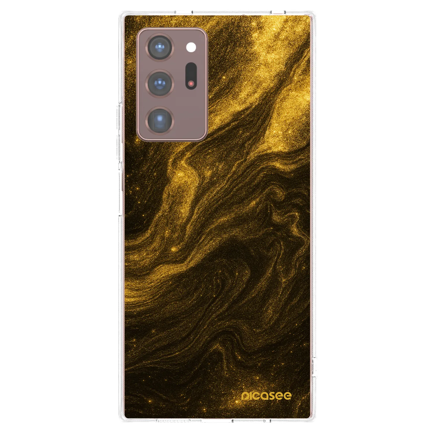 Picasee διαφανής θήκη σιλικόνης Samsung Galaxy Note 20 Ultra - Black