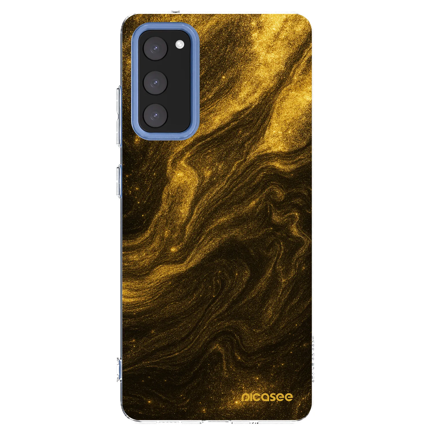 Picasee διαφανής θήκη σιλικόνης Samsung Galaxy S20 FE - Black