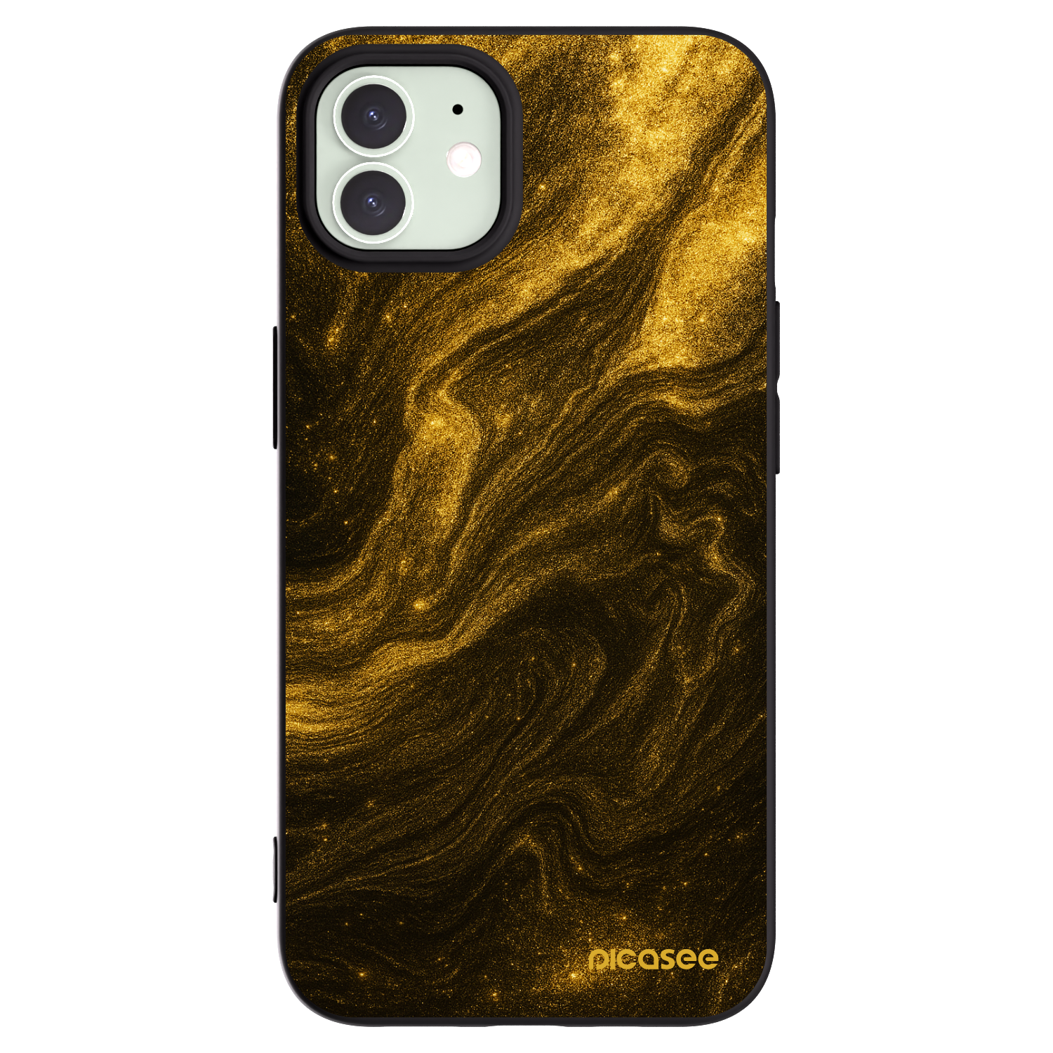 Picasee Μαύρη θήκη σιλικόνης για Apple iPhone 12 Pro - Black