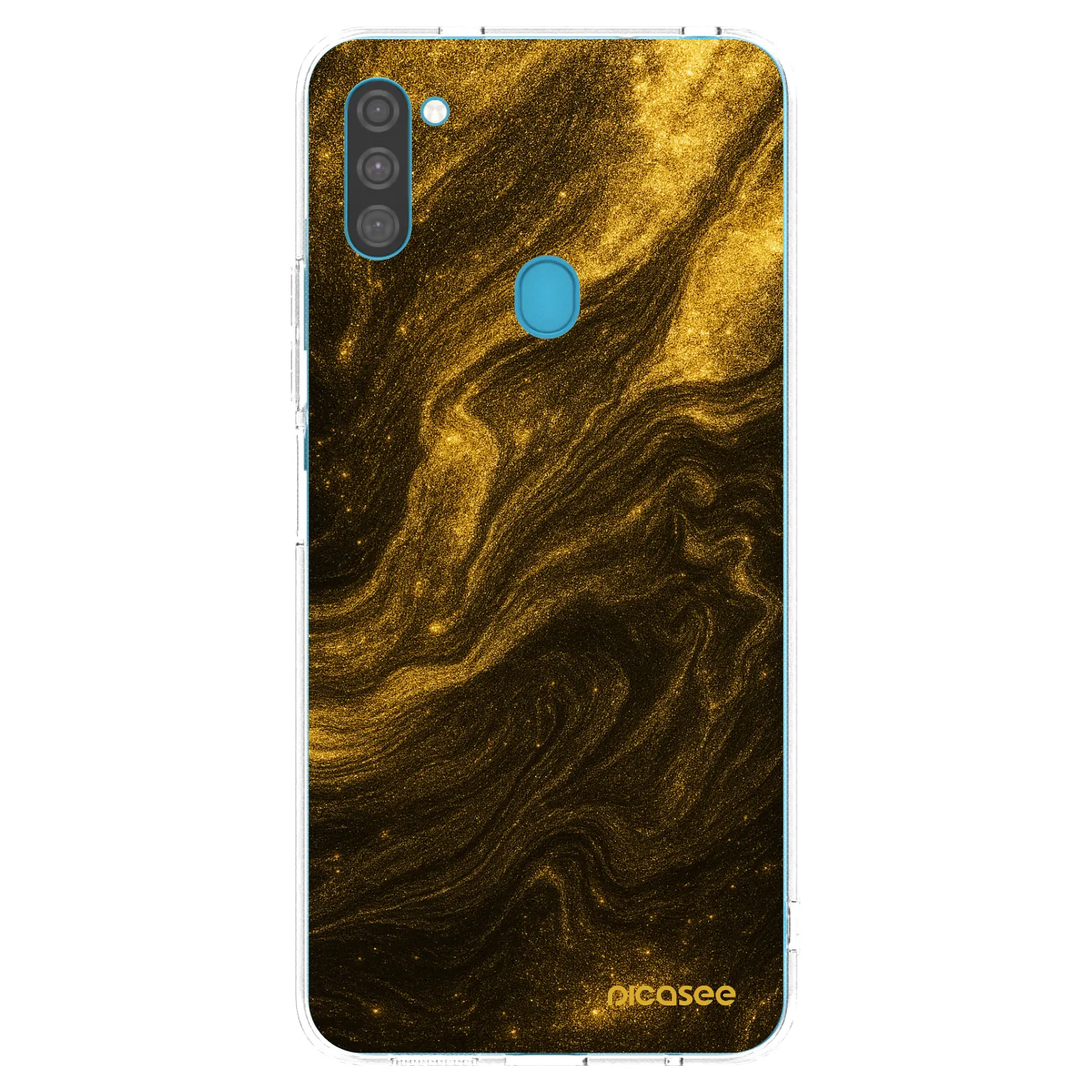 Picasee διαφανής θήκη σιλικόνης Samsung Galaxy M11 - Black