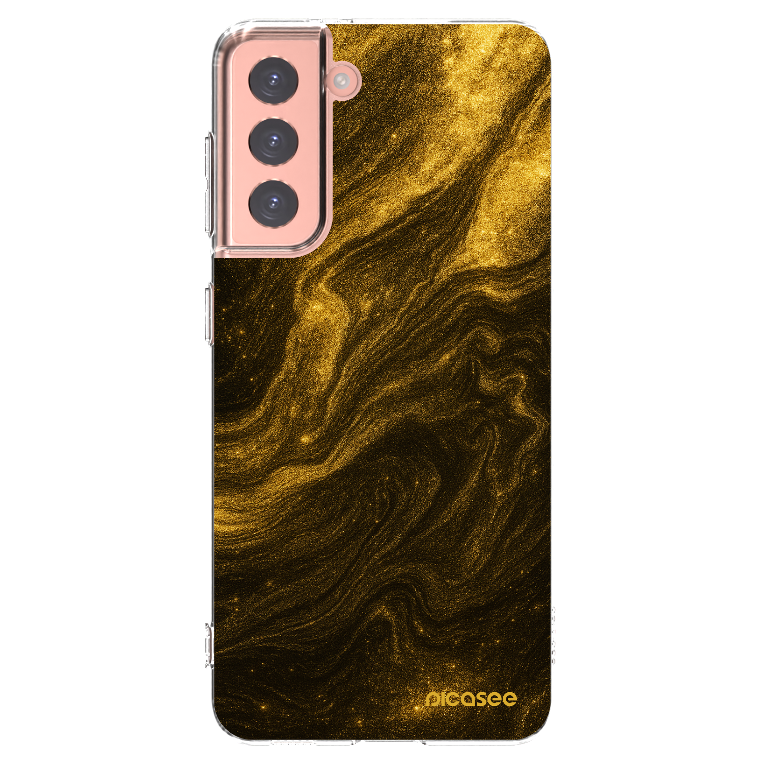 Picasee διαφανής θήκη σιλικόνης Samsung Galaxy S21 5G G991B - Black