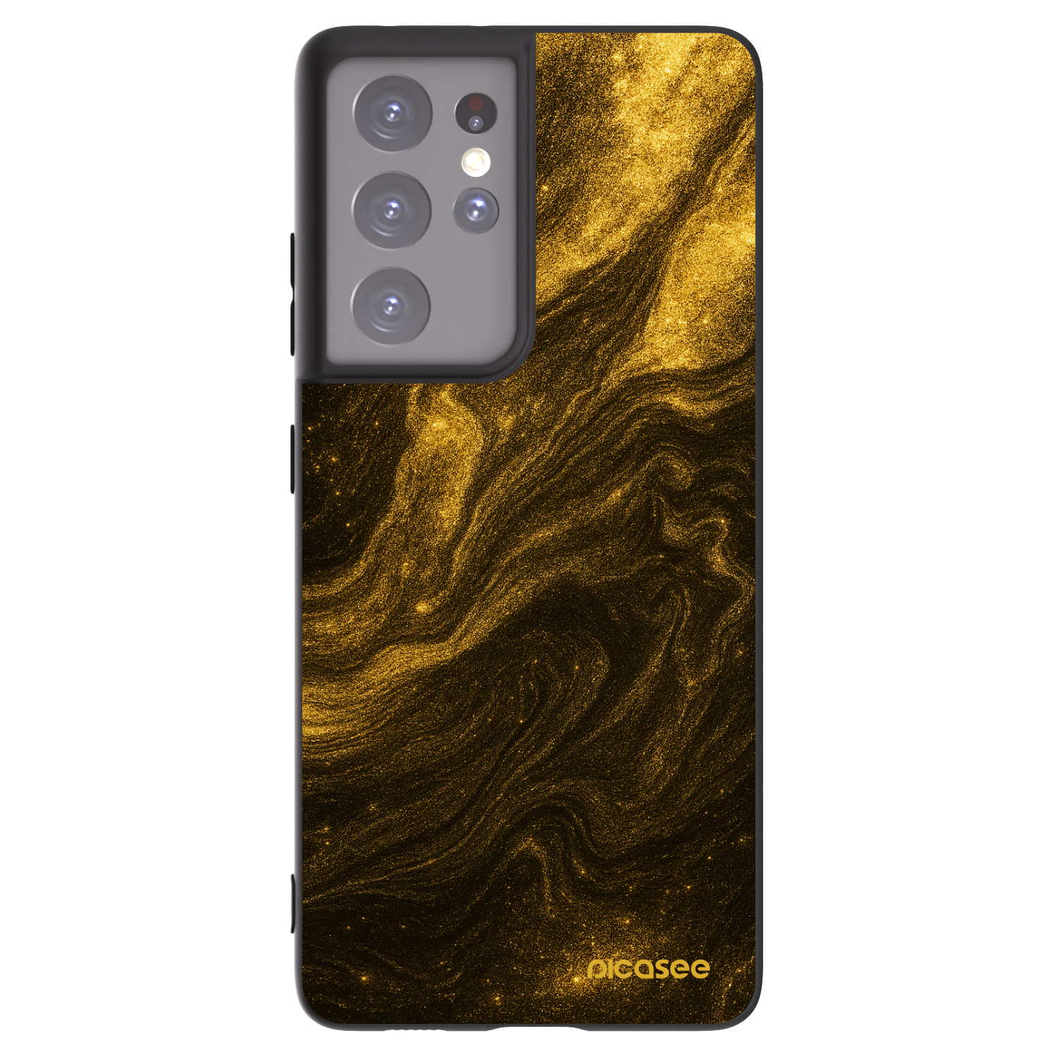 Picasee Μαύρη θήκη σιλικόνης για Samsung Galaxy S21 Ultra 5G G998B - Black